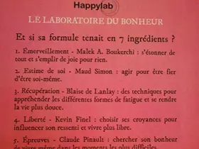 Couverture du produit · Le laboratoire du bonheur