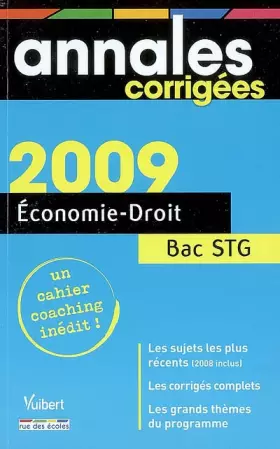 Couverture du produit · Economie-Droit Bac STG