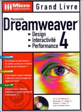 Couverture du produit · Grand Livre Dreamweaver 4