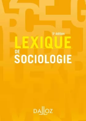 Couverture du produit · Lexique de sociologie