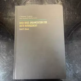 Couverture du produit · Data Base Organization for Data Management