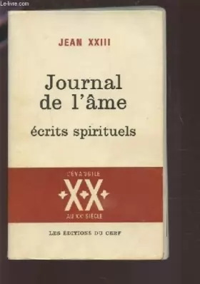 Couverture du produit · Journal de l'âme - Ecrits spirituels