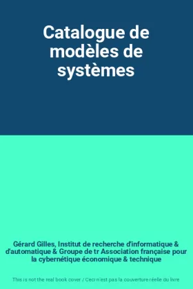 Couverture du produit · Catalogue de modèles de systèmes