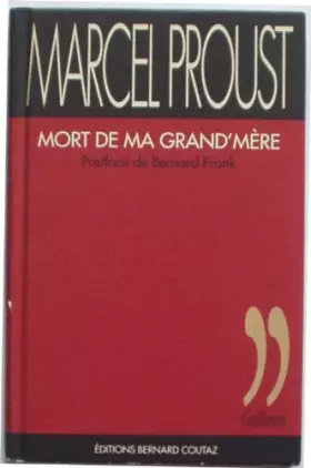 Couverture du produit · Mort de ma grand'mère.