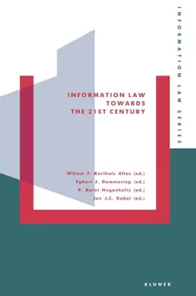 Couverture du produit · Information Law Towards the 21st Century