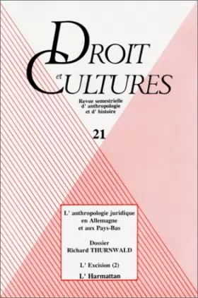 Couverture du produit · Droit et Cultures: Anthropologie du Droit en Allemagne et aux Pays-Bas