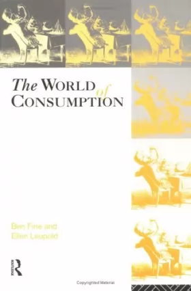 Couverture du produit · The World of Consumption: The Material and Cultural Revisited