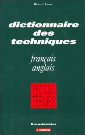 Couverture du produit · Dictionnaire des techniques : francais-anglais