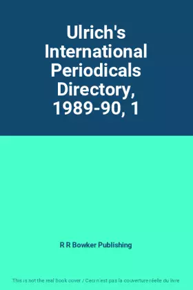Couverture du produit · Ulrich's International Periodicals Directory, 1989-90, 1