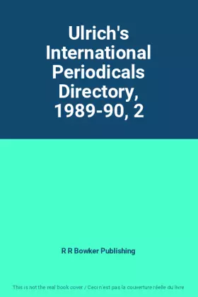 Couverture du produit · Ulrich's International Periodicals Directory, 1989-90, 2