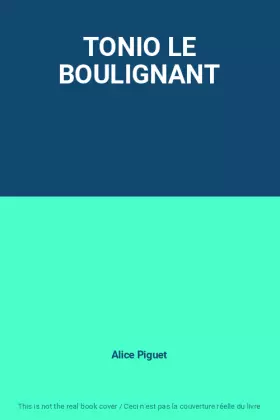 Couverture du produit · TONIO LE BOULIGNANT