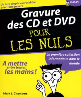 Couverture du produit · Gravure des CD et DVD