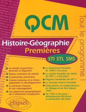 Couverture du produit · QCM Histoire-Géographie 1e STI, STL, SMS