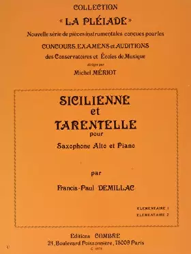Couverture du produit · Sicilienne et tarentelle pour Saxophone et piano