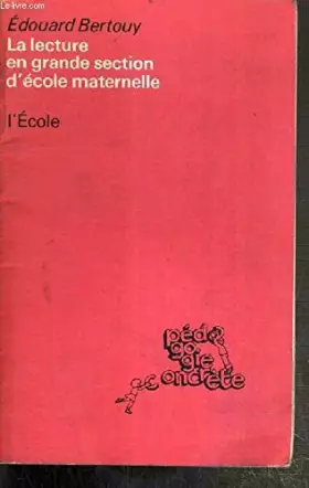 Couverture du produit · lecture en gde section de maternelle