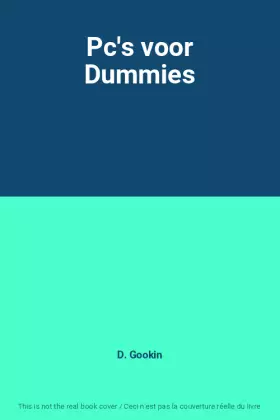 Couverture du produit · Pc's voor Dummies