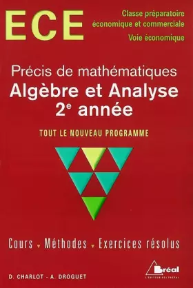 Couverture du produit · Algèbre et analyse 2e année ECE