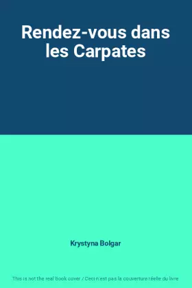 Couverture du produit · Rendez-vous dans les Carpates