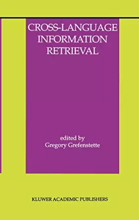 Couverture du produit · Cross-Language Information Retrieval