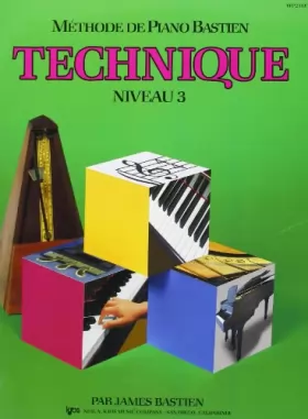 Couverture du produit · Bastien James Methode De Piano Bastien Technique Niveau 3 Pf Bk French