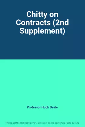 Couverture du produit · Chitty on Contracts (2nd Supplement)