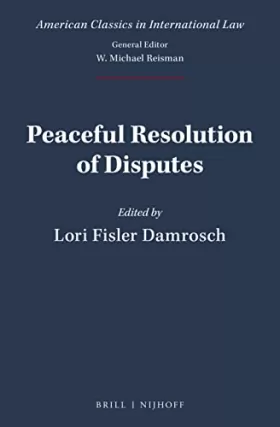 Couverture du produit · Peaceful Resolution of Disputes