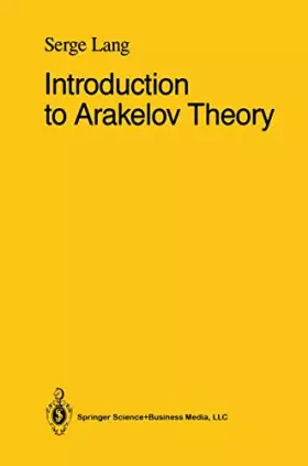 Couverture du produit · Introduction to Arakelov Theory