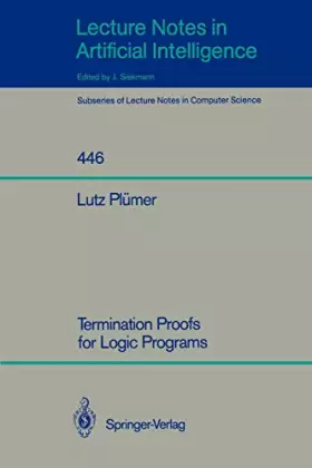 Couverture du produit · Termination Proofs for Logic Programs