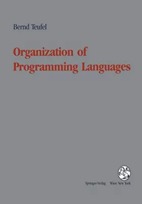 Couverture du produit · Organization of Programming Languages