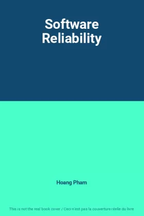 Couverture du produit · Software Reliability