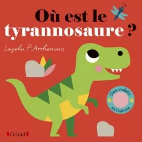 Couverture du produit · Où est le tyrannosaure ? – Livre à rabats en feutrine et miroir – À partir de 6 mois