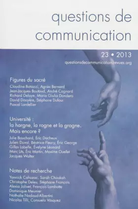 Couverture du produit · Questions de Communication, N 23/2013. Figures du Sacre