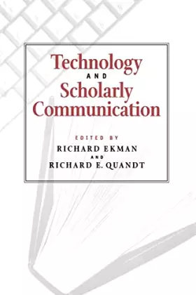 Couverture du produit · Technology and Scholarly Communication