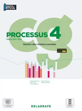 Couverture du produit · Processus 4 - Gestion des relations sociales BTS Comptabilité Gestion (CG) (2021) - Pochette élève