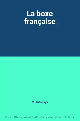 Couverture du produit · La boxe française