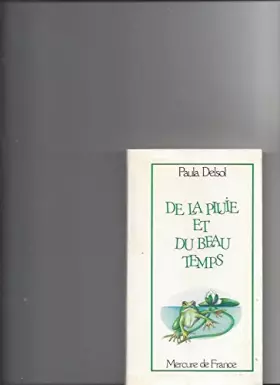 Couverture du produit · De la pluie et du beau temps