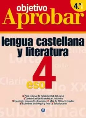 Couverture du produit · Objetivo aprobar, lengua castellana, 4 eso. cuaderno