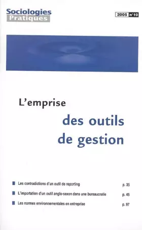 Couverture du produit · Sociologies Pratiques N 10 2005