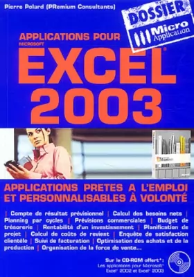 Couverture du produit · Excel 2003 (CD-Rom inclus)