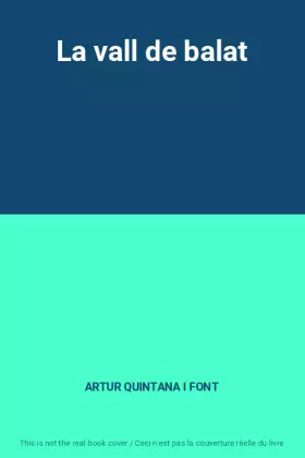 Couverture du produit · La vall de balat