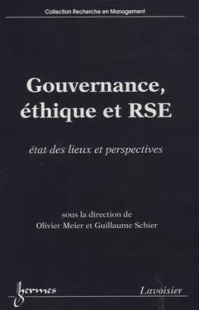 Couverture du produit · Gouvernance, éthique et RSE: Etat des lieux et perspectives