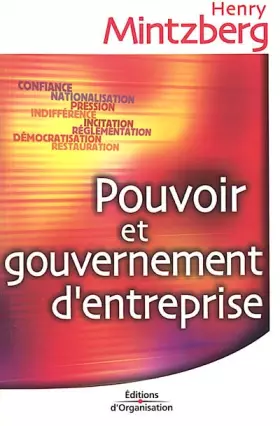Couverture du produit · Pouvoir et gouvernement d'entreprise