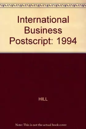 Couverture du produit · International Business Postscript: 1994
