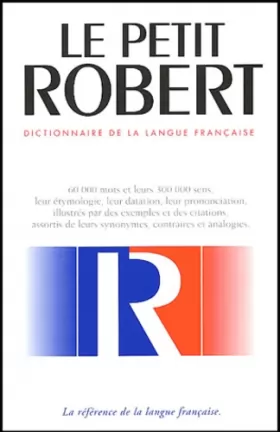 Couverture du produit · Le Petit Robert de la langue française 2003