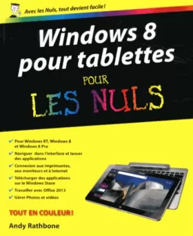 Couverture du produit · Windows 8 pour tablettes pour les Nuls