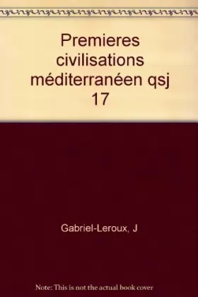 Couverture du produit · Les premières civilisations de la méditerranée