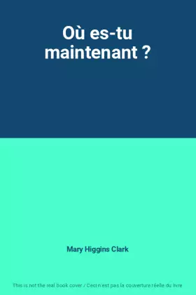 Couverture du produit · Où es-tu maintenant ?