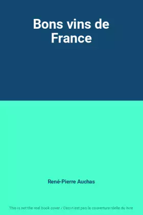 Couverture du produit · Bons vins de France