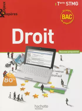 Couverture du produit · Enjeux et Repères Droit Terminale STMG - Livre élève format compact - Ed. 2013