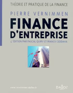 Couverture du produit · Finance d'entreprise : Théorie et pratique de la finance, 4e édition